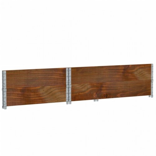 Plantekasse i massivt fyrretræ 120 x 80 cm - brun