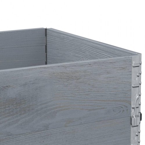 Plantekasse 80 x 60 cm i massivt fyrretræ - grå