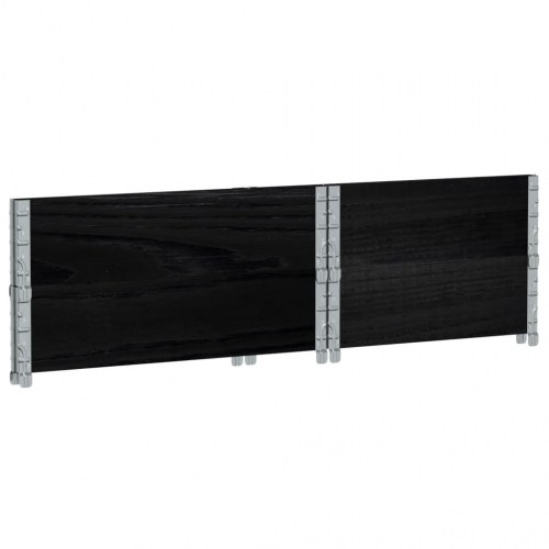 Plantekasse 80 x 60 cm i massivt fyrretræ - sort