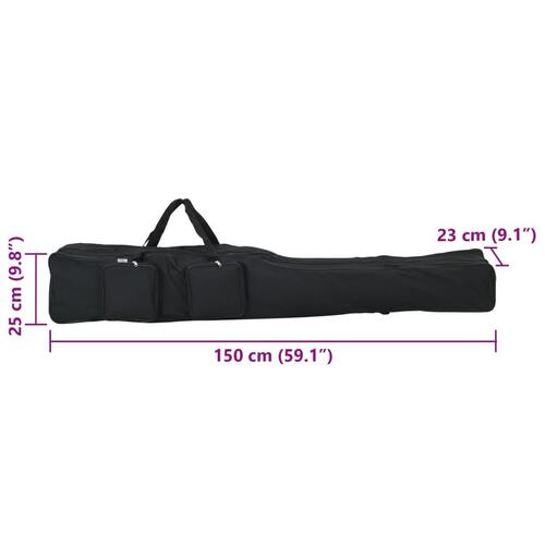 Stangtaske 150 cm oxfordstof sort