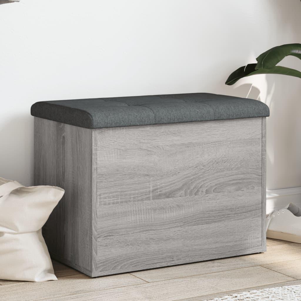 Skobænk 62x42x45 Cm Konstrueret Træ Grå Sonoma Eg