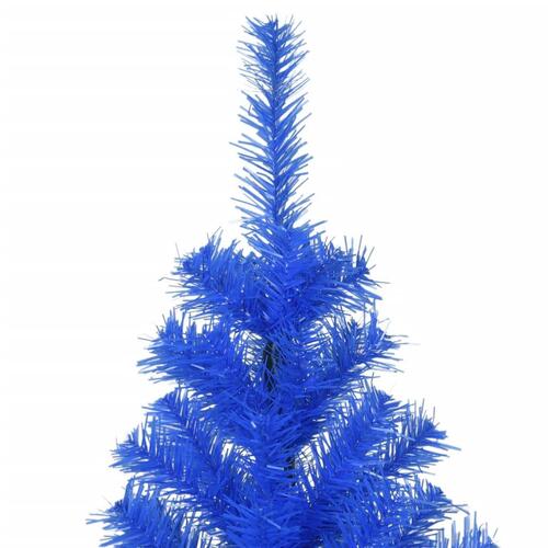 Kunstigt juletræ med juletræsfod 240 cm PVC blå