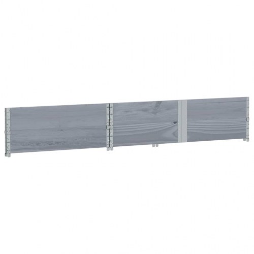 Plantekasse 150 x 100 cm i massivt fyrretræ - grå
