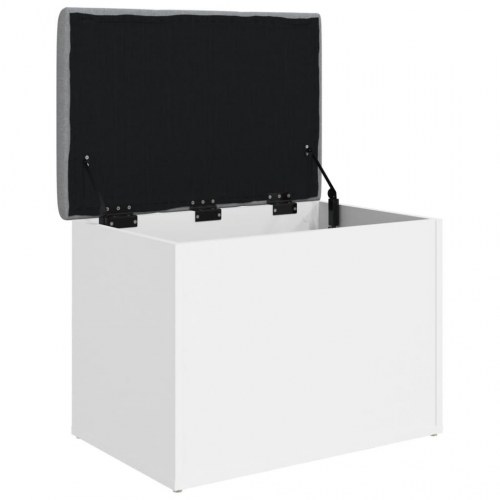 Opbevaringsbænk hvid 62x42x45 cm konstrueret træ