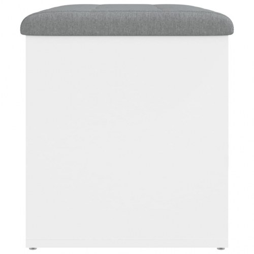 Opbevaringsbænk hvid 62x42x45 cm konstrueret træ