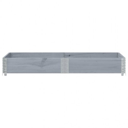 Plantekasse 150 x 50 cm i massivt fyrretræ - grå