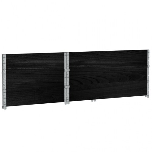 Plantekasse 120 x 80 cm i massivt fyrretræ - sort
