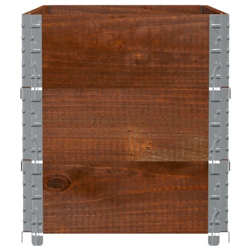 Plantekasse 100 x 50 cm i massivt fyrretræ - brun