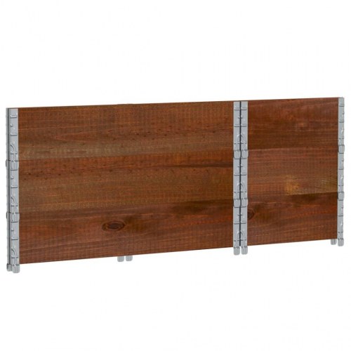 Plantekasse 100 x 50 cm i massivt fyrretræ - brun