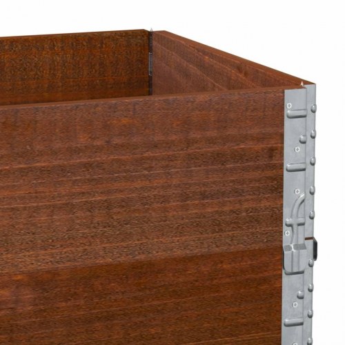 Plantekasse 100 x 50 cm i massivt fyrretræ - brun
