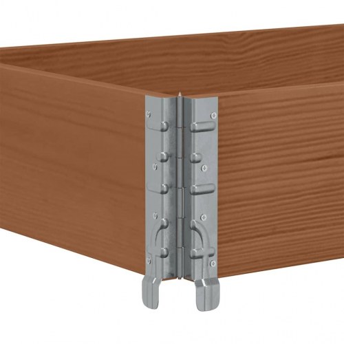 Plantekasse i massivt fyrretræ 150 x 50 cm - brun