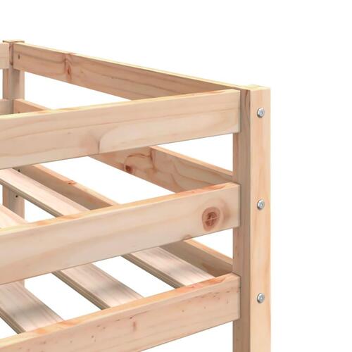 Tredobbelt køjeseng 75x190 cm massivt fyrretræ