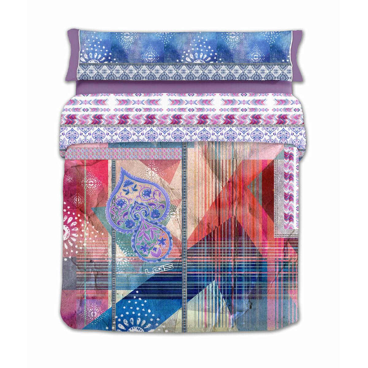 Dynebetræk sæt Lois JAVA P. Malva - 150 x 230 cm (Seng 90)