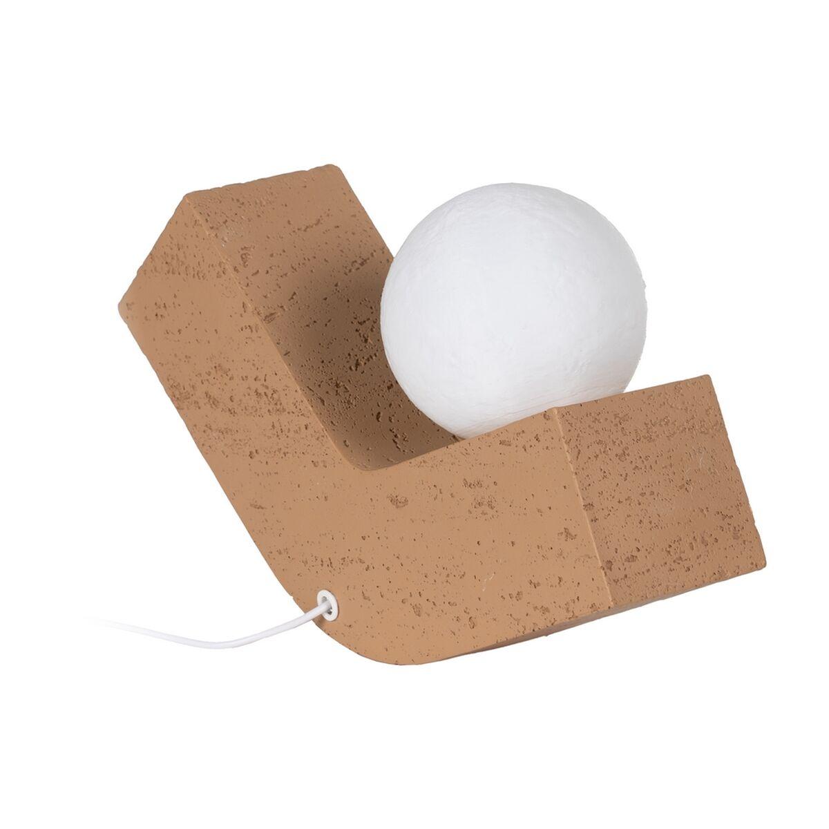 Bordlampe Beige Polyesterharpisk 220 240 V 29 X 9 5 X 19 5 Cm