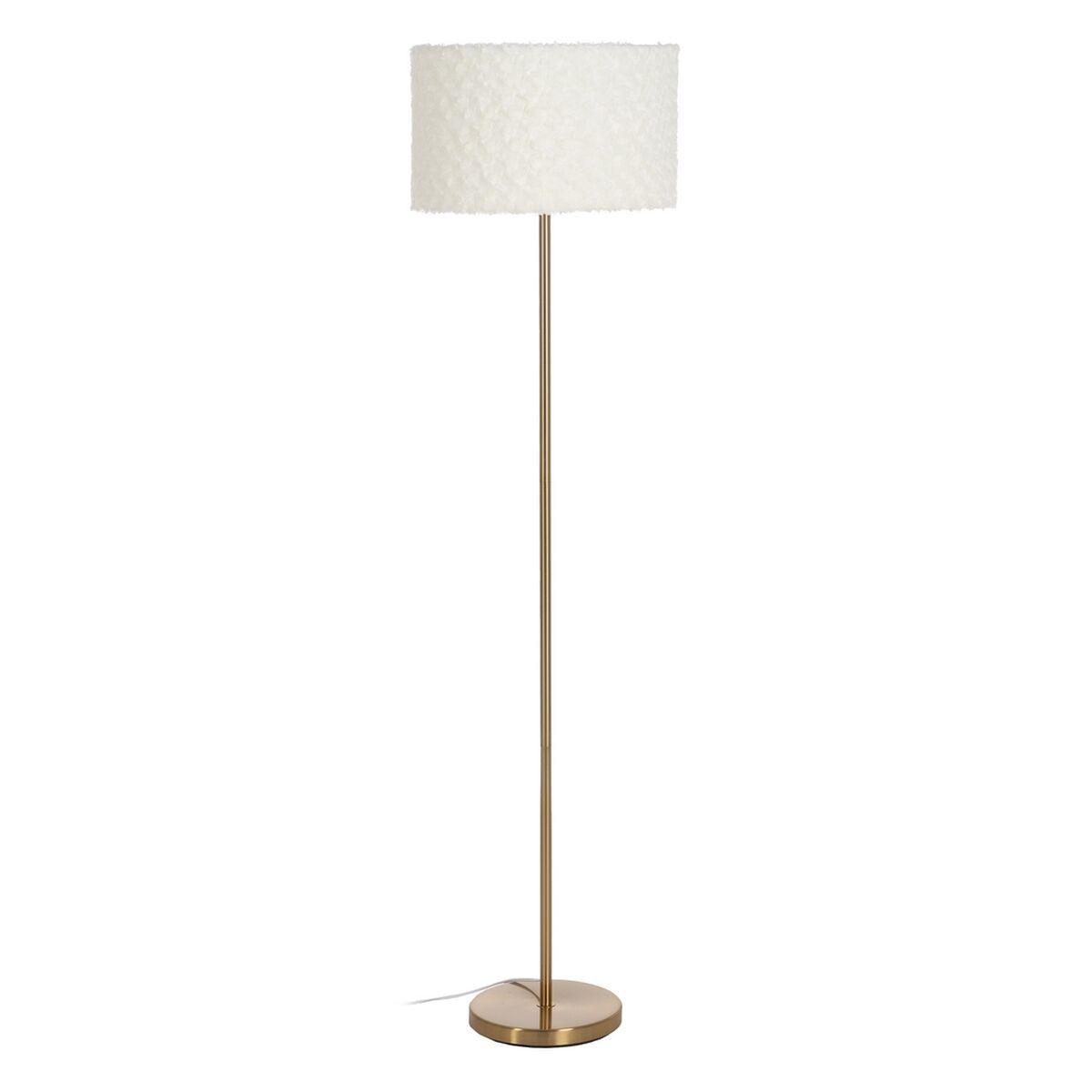 Gulvlampe Hvid Gylden Metal Materiale 60 W 220 240 V 40 X 40 X 146 Cm