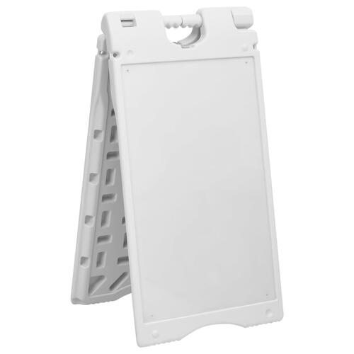 Gadeskilt 45x7x84,5 cm HDPE A-format grå