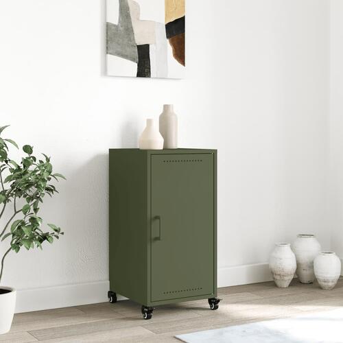 Skab 36x39x72 cm stål olivengrøn