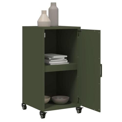 Skab 36x39x72 cm stål olivengrøn
