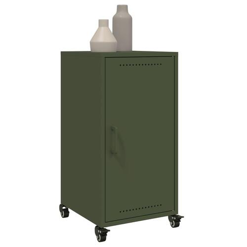 Skab 36x39x72 cm stål olivengrøn