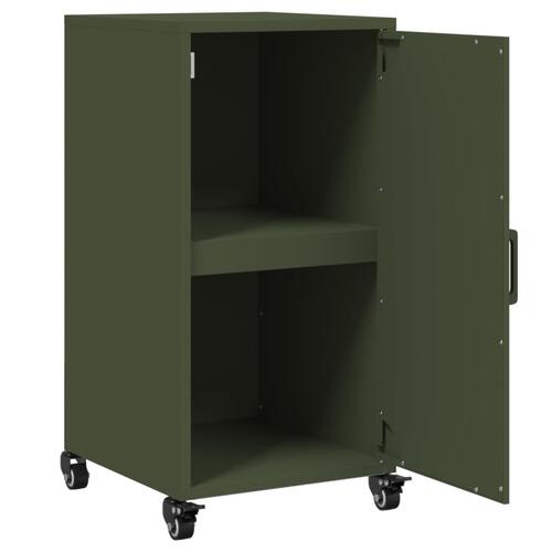 Skab 36x39x72 cm stål olivengrøn