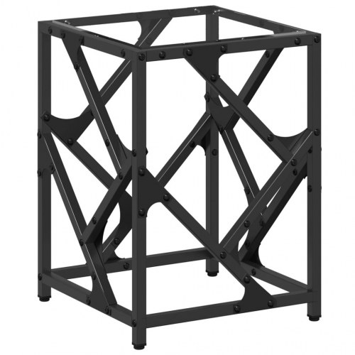 Sofabord med transparent glastop - 30 x 30 x 41 cm