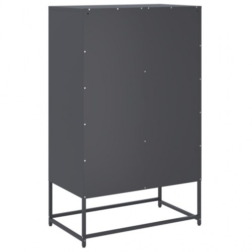 Skab i koldvalset stål 68 x 39 x 111,5 cm - antracitgrå