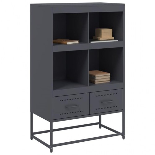 Skab i koldvalset stål 68 x 39 x 111,5 cm - antracitgrå
