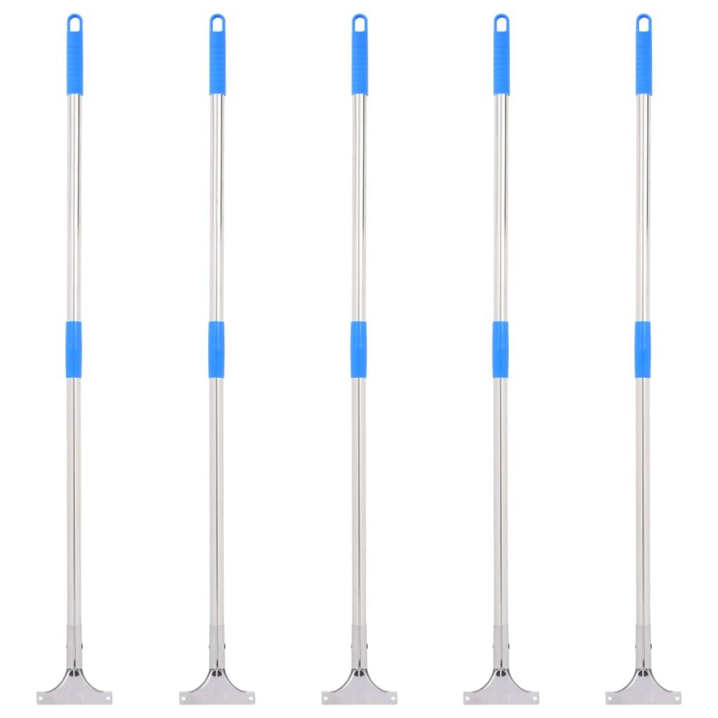 Stænger til gulvskraber 5 stk. 119,5 cm stål og plast