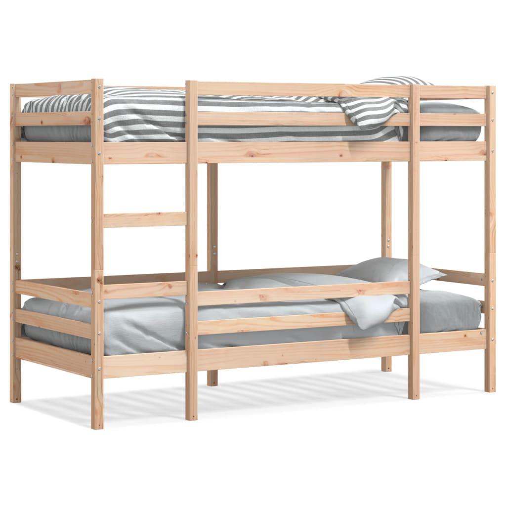 Køjeseng 75x190 Cm Massivt Fyrretræ