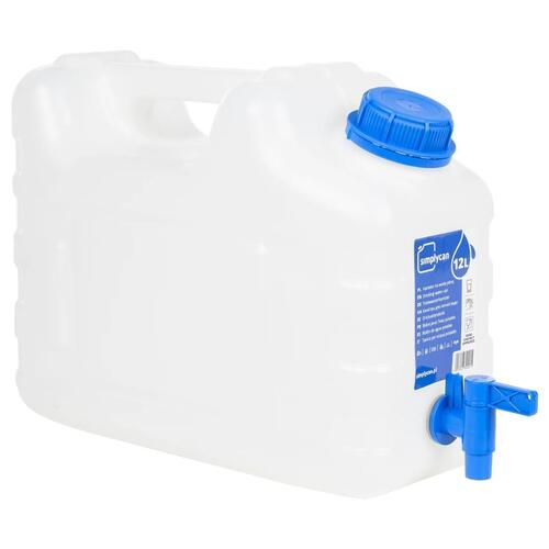 Vanddunk med tappehane 122 l plast transparent