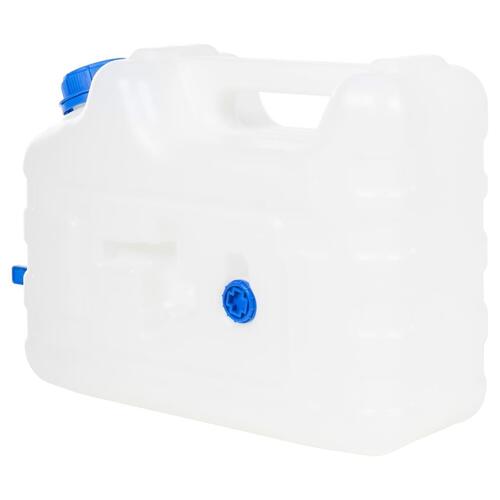 Vanddunk med tappehane 122 l plast transparent