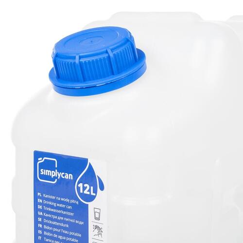 Vanddunk med tappehane 122 l plast transparent