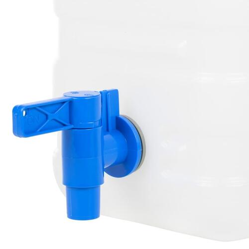 Vanddunk med tappehane 22 l plast transparent