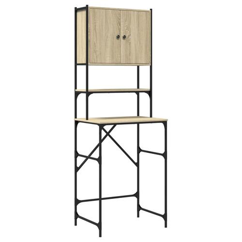 Vaskemaskineskab 68x48,5x194 cm sonoma-eg