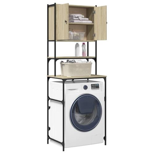 Vaskemaskineskab 68x48,5x194 cm sonoma-eg