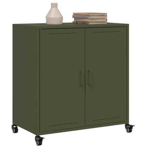 Skab 68,5x39x72 cm stål olivengrøn