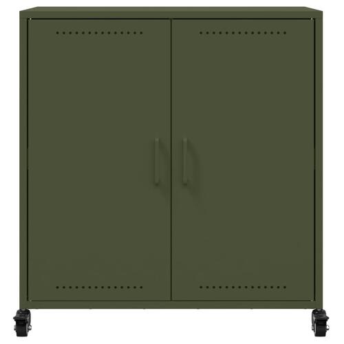 Skab 68,5x39x72 cm stål olivengrøn