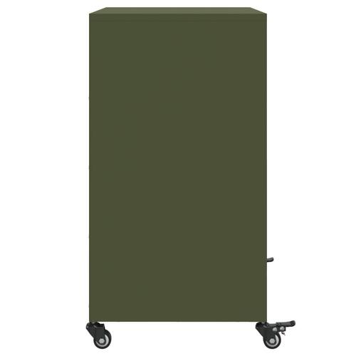 Skab 68,5x39x72 cm stål olivengrøn