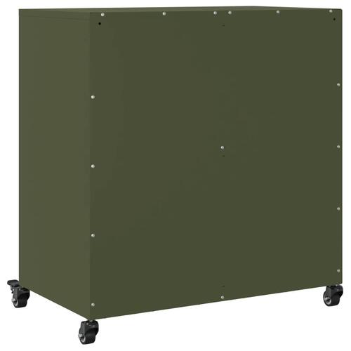 Skab 68,5x39x72 cm stål olivengrøn