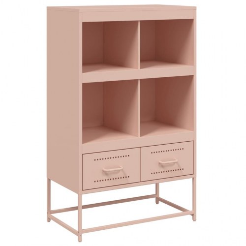 Skab 68x39x111,5 cm stål lyserød