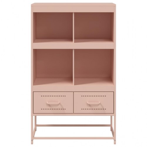 Skab 68x39x111,5 cm stål lyserød
