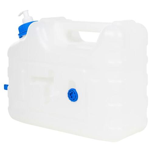 Vanddunk med tappehane og sæbedispenser 12 l plast