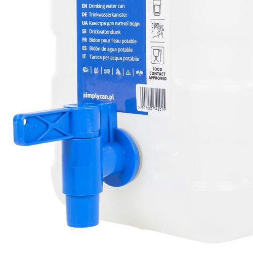 Vanddunk med tappehane og sæbedispenser 12 l plast