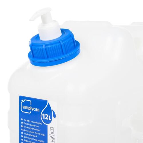 Vanddunk med tappehane og sæbedispenser 12 l plast