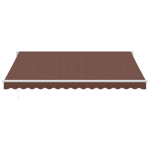 Markise 400 × 300 cm - automatisk betjening, brun
