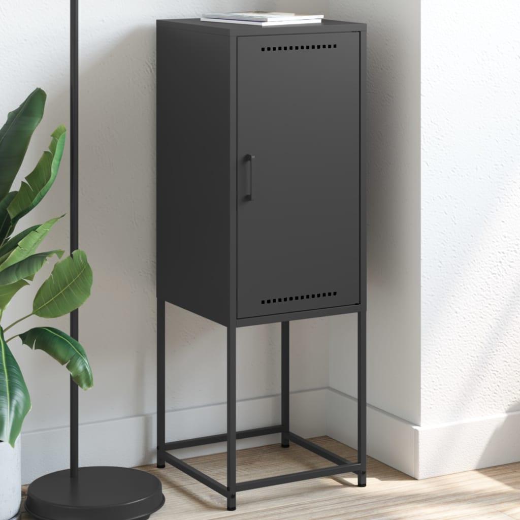 Højskab 36x39x107 Cm Stål Sort