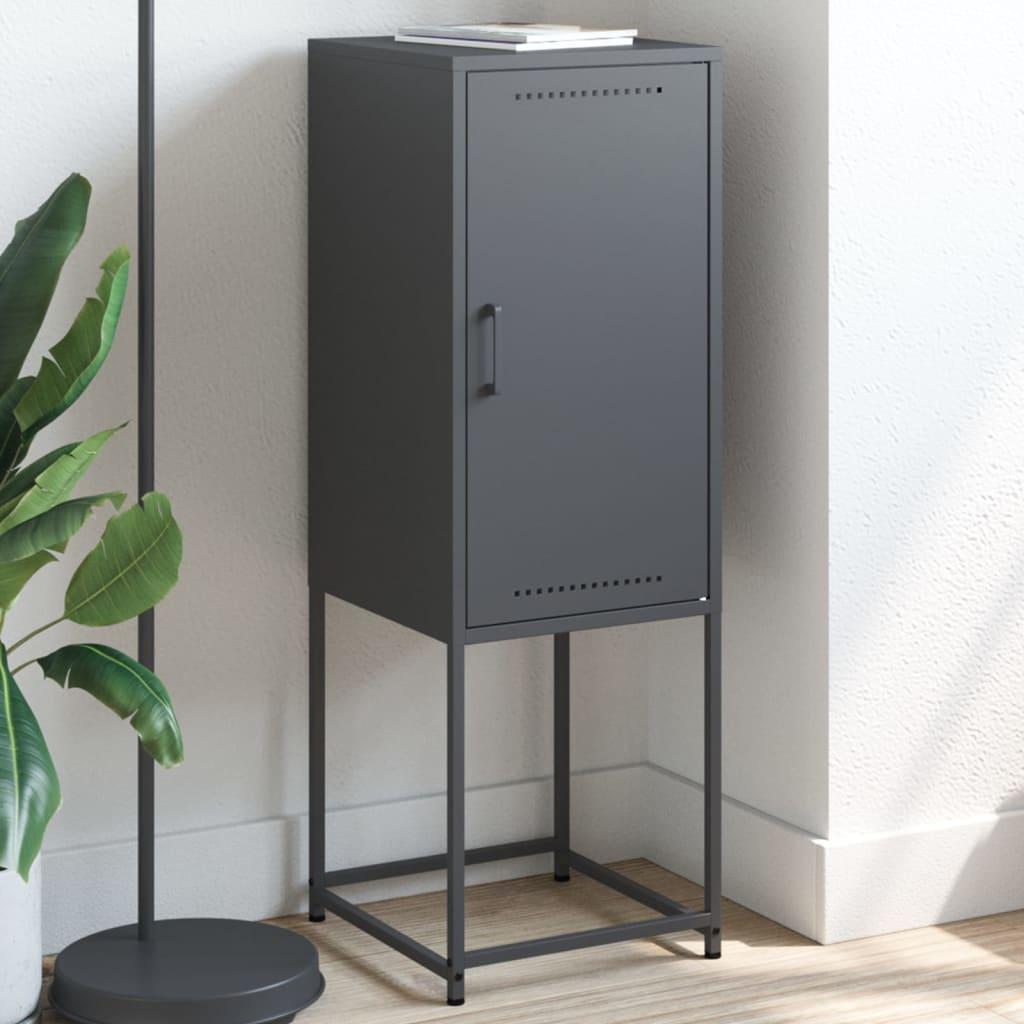 Højskab 36x39x107 Cm Stål Antracitgrå