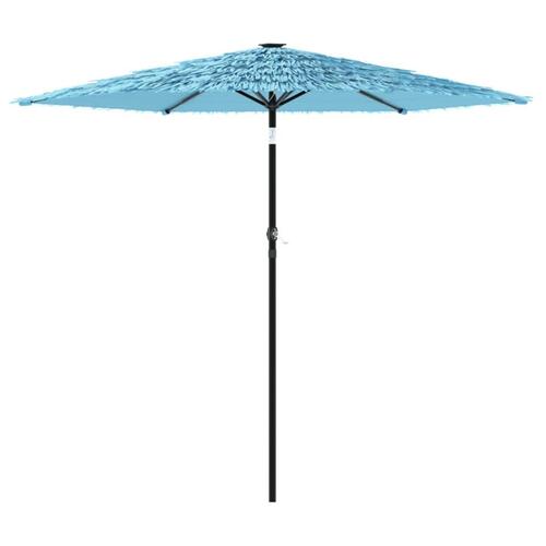 Parasol med stålstang 223x223x213 cm blå