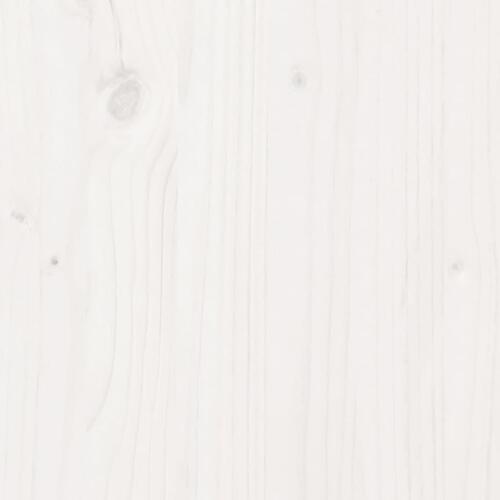 Adirondack-stol 69x85x90,5 cm massivt grantræ hvid