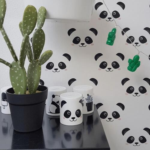 Noordwand tapet Fabulous World Panda hvid